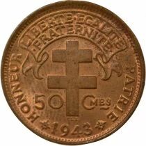 50 Centimes, French Mandate - 1943 Pretoria