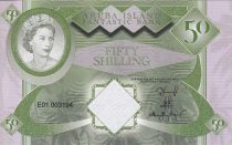 50 Shilling - Aruba Island Fantastic Bank - Elizabeth II - Dolphins, beach