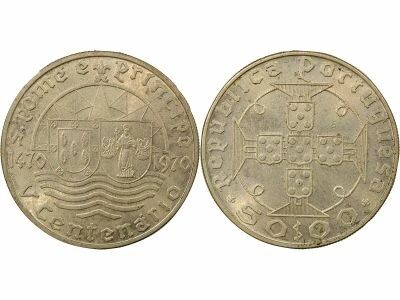 50 Silver Escudos, 500th Anniversary of Discovery - 1970 Lisbonne