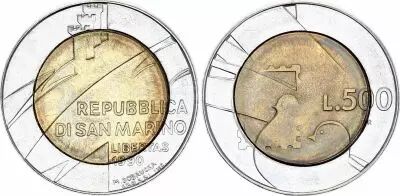 500 Lira - 1990 - 1600 years of history