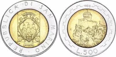 500 Lira - 1998 - Fortifications - Second round