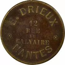 Advertising, E. Drieux - Brass Token - 1890 / 1900 Nantes