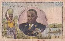 AEF 100 Francs - Félix Eboué - Boat - 1957 - Serial F.7 - F - P.32