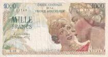 AEF 1000 Francs - Union française  - 1946 - Serial X.10 - VF - P.26