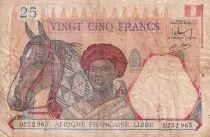 AEF 25 Francs - Afrique Fran&ccedil;aise Libre - 1941 - S&eacute;rie D25 - TB - P.7