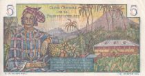 AEF 5 Francs - Bougainville - 1946 - Serial Y.27 - XF+ - P.20