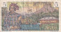 AEF 5 Francs - Bougainville - 1947 - Serial M.25 - F to VF - P.20B