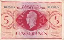 AEF 5 Francs - Marianne - 1941 - P.15b