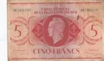AEF 5 Francs - Marianne - 1944 - Serial BB-389.256 - P.15b