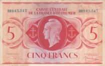 AEF 5 Francs - Marianne - 1944 - Série BB-043.547 -  P.15b