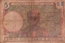AEF 5 Francs Afrique Française Libre - 1941 - Serial A 34 - P.6