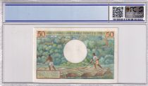 AEF 50 Francs - AEF and Cameroun - ND (1957) - Serial B.9 - PCGS 64