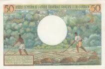 AEF 50 Francs AEF and Cameroun - 1957 Serial B.9-50694 - XF