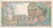 AEF 500 Francs - Pointe-à-Pitre - 1946 - Serial Y.1 - XF - P.25