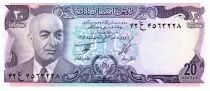Afganist�n 20 Afghanis Pres. Muhammad Daud - Canal - 1977