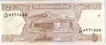 Afganist&aacute;n 5 Afghanis Fortress at Kaboul - 2002