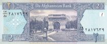 Afghanistan 2 Afghanis-  Victory Arch near Kabul - 2002 - UNC - P.65a