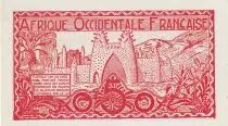 &Aacute;frica del oeste francesa 0.50 Franc - Red - ND (1944) - P.33