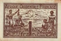 &Aacute;frica del oeste francesa 1 Franc - ND (1944) - P.34
