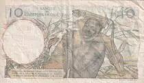 �frica del oeste francesa 10 Francs - Hunters - 22-04-1948 - Serial B.52 - P.37