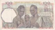 &Aacute;frica del oeste francesa 100 Francs - African, pineapple - Family - 26-04-1950 - Serial C.8912 - VF - P.40
