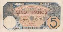 �frica del oeste francesa 100 Francs - Dakar - 10-04-1924 - Serial R 2462 - VF - P.5Bb