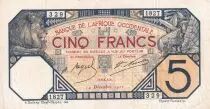 �frica del oeste francesa 100 Francs - Dakar - 14-12-1922 - Serial B 1827 - VF - P.5Bb