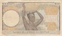 &Aacute;frica del oeste francesa 100 francs - Foulah women - Serial Y.604 - 1941