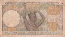 �frica del oeste francesa 100 Francs - Women w/hairdress - 11-01-1940 - Serial Y.148 - P.23