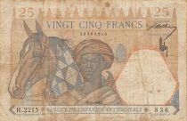 &Aacute;frica del oeste francesa 25 Francs - 01-01-1942 - P.27