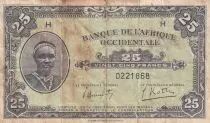 �frica del oeste francesa 5 Francs - Africaine - 1942 - Lettre D