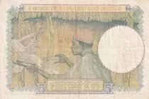 &Aacute;frica del oeste francesa 5 Francs - Coffe tree - Man weaving - 12-08-1937 - Serial Z.3779  - VF - P.21