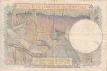 &Aacute;frica del oeste francesa 5 Francs - Coffe tree - Man weaving - 22-04-1942 - Serial W.890U.4594 - P.21