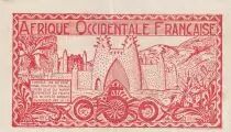 &Aacute;frica del oeste francesa 50 centimes - Fortress - ND (1944)