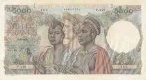 �frica del oeste francesa 5000 Francs 22-12-1950 Serial P.248 - P.43