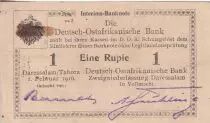 Africa dell\'est tedesca 1 Roupie - Black - 1916 - Serial R.3 - P.20a
