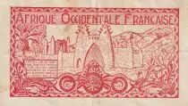 Africa dell\'ovest francese 0.50 Franc - Red - ND (1944) - P.33