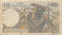 Africa dell\'ovest francese 10 Francs - 21-11-1953 - P.37