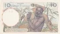 Africa dell\'ovest francese 10 Francs - Hunters - 18-01-1946 - Serial O.4 - P.37