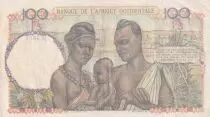 Africa dell\'ovest francese 100 Francs - African, pineapple - Family - 16-04-1948 - Serial B.3861 - VF - P.40