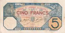 Africa dell\'ovest francese 100 Francs - Dakar - 13-01-1928 - Serial Q 3898 - XF - P.5Bd