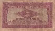 Africa dell\'ovest francese 5 Francs - African - 1942 - Serial E - P.28a