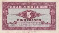 Africa dell\'ovest francese 5 Francs - African - 1942 - Serial H
