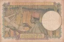 Africa dell\'ovest francese 5 Francs - Coffe tree - Man weaving - 10/03/1938 - Serial Y.5789 - F+ - P.21
