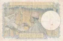 Africa dell\'ovest francese 5 Francs - Coffe tree - Man weaving - 12-03-1936 - Serial H.2219- VF+ - P.21