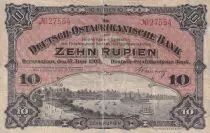 Afrique de l\'Est Allemande 10 Rupien Port de Dar El Salam - 1905 - 27554