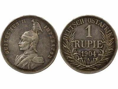 Afrique de l\'Est Allemande Guillaume II - Roupie Argent - 1904 A Berlin