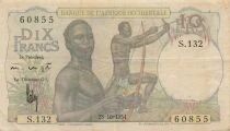 Afrique de l\'Ouest 10 Francs - 28-10-1954 - P.37