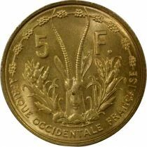 Afrique de l\'Ouest 5 Francs - 1956 Paris