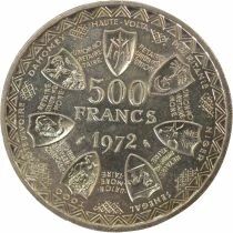 Afrique de l\'Ouest 500 Francs Argent, Union Mon&eacute;taire - 1972 Paris